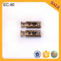 EC64 KAM metal cord end for bag to adjuster /custom antique brass metal string cord stopper for bag